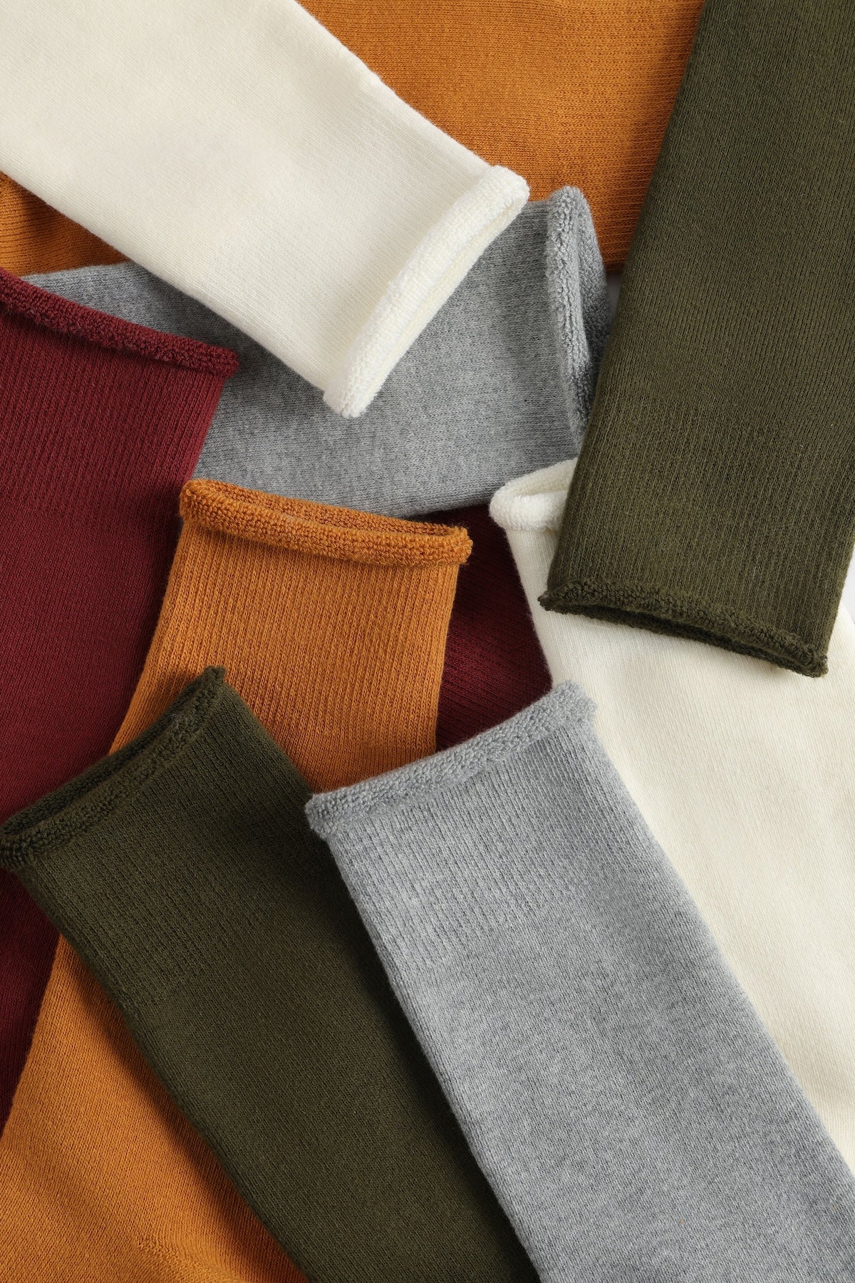 Close-up of the combed cotton knit